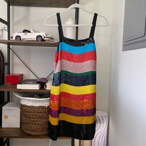 Alice & Olivia Sequins Cocktail Dress